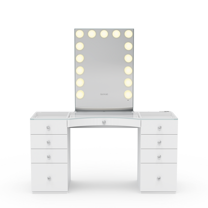 RIKI Hollywood Mirror & Power Vanity Bundle