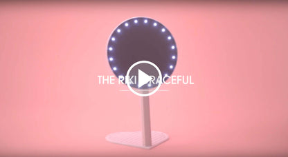 RIKI GRACEFUL mirror showing its sleek design, perfect for precise makeup and skincare application.