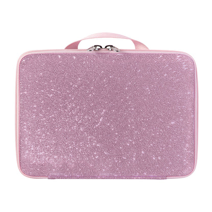 Glamorous Sparkle Pink RIKI Carry Case for Skinny Magnification Mirror – Perfect for On-the-Go!