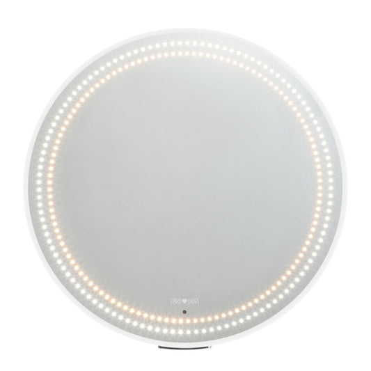 RIKI CLASSY wall-mount vanity mirror with adjustable lighting for a flawless look