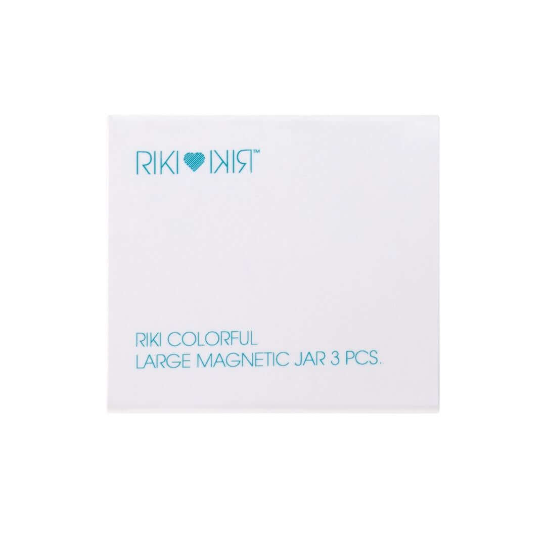 Large magnetic jars compatible with RIKI COLORFUL for ample storage