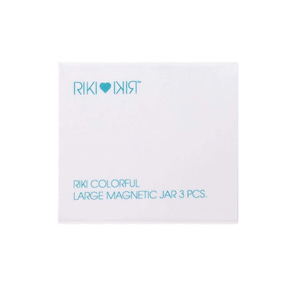Large magnetic jars compatible with RIKI COLORFUL for ample storage
