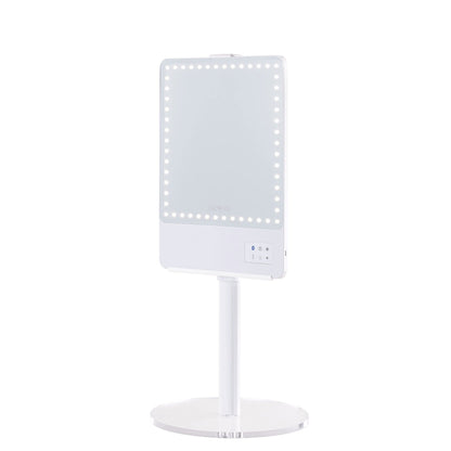 RIKI Skinny Vanity Stand designed for makeup application, adjustable for perfect height and angle.