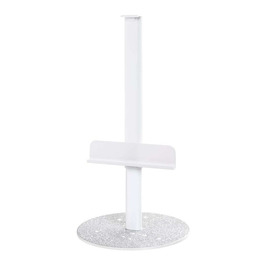 RIKI Skinny Vanity Stand in sparkle white, a stylish mirror stand perfect for completing your vanity setup