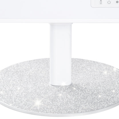 RIKI Skinny Vanity Stand with a sparkle white base, adding elegance to your vanity