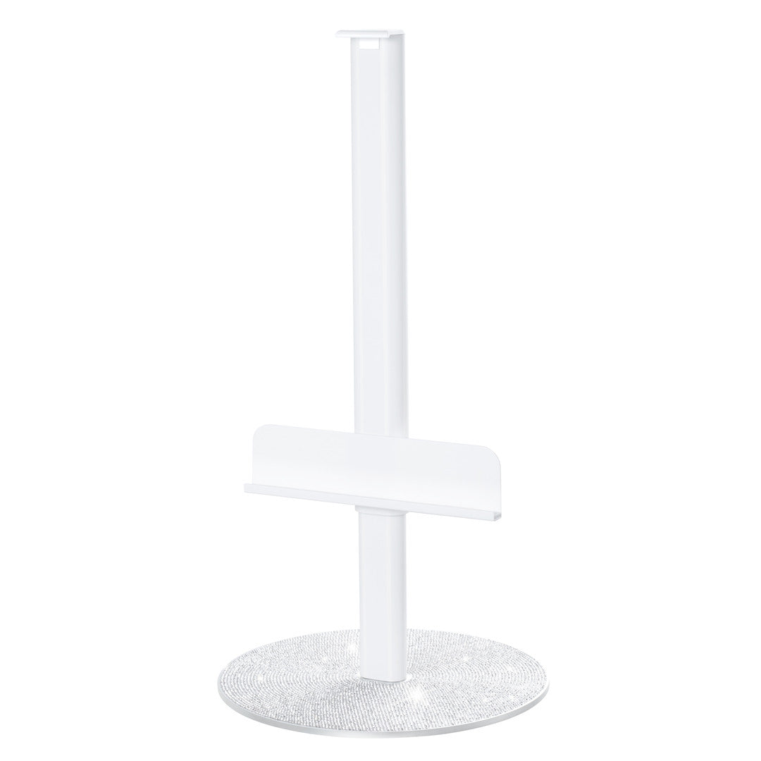 RIKI Skinny Vanity Stand in sparkle white, a stylish mirror stand perfect for completing your vanity setup