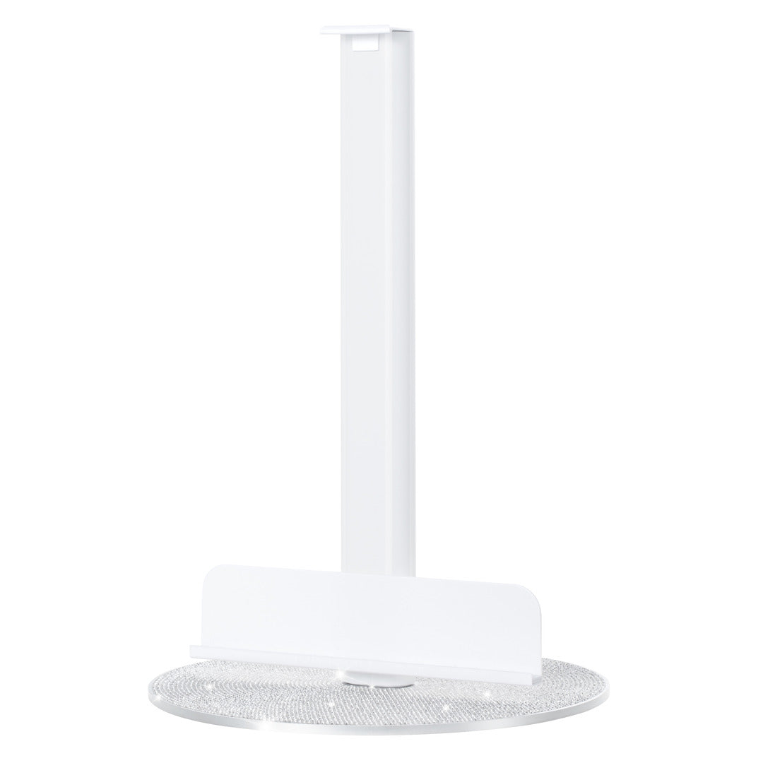 RIKI Skinny Vanity Stand in white sparkle, perfect for a stylish and functional vanity