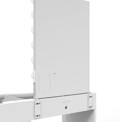 Illuminated Hollywood mirror and small Power Vanity, more luxurious than Hollywood style vanity or vanity desk designs.