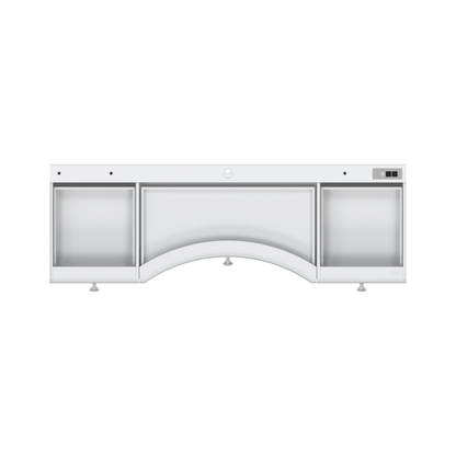 ultra-clear glass top allows you to display your makeup in a neat way, check out RIKI LOVES RIKI Power Vanity