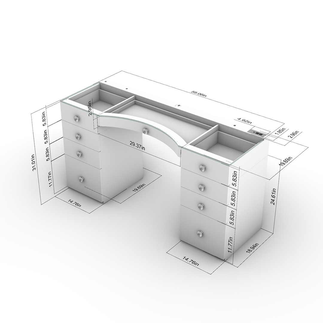 Elevate your dressing table with RIKI LOVES RIKI luxurious hollywood vanity and mirror with lights, one step above hollywood impressions vanity mirror.