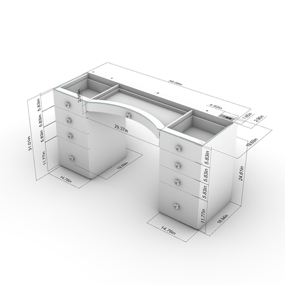 Elevate your dressing table with RIKI LOVES RIKI luxurious hollywood vanity and mirror with lights, one step above hollywood impressions vanity mirror.