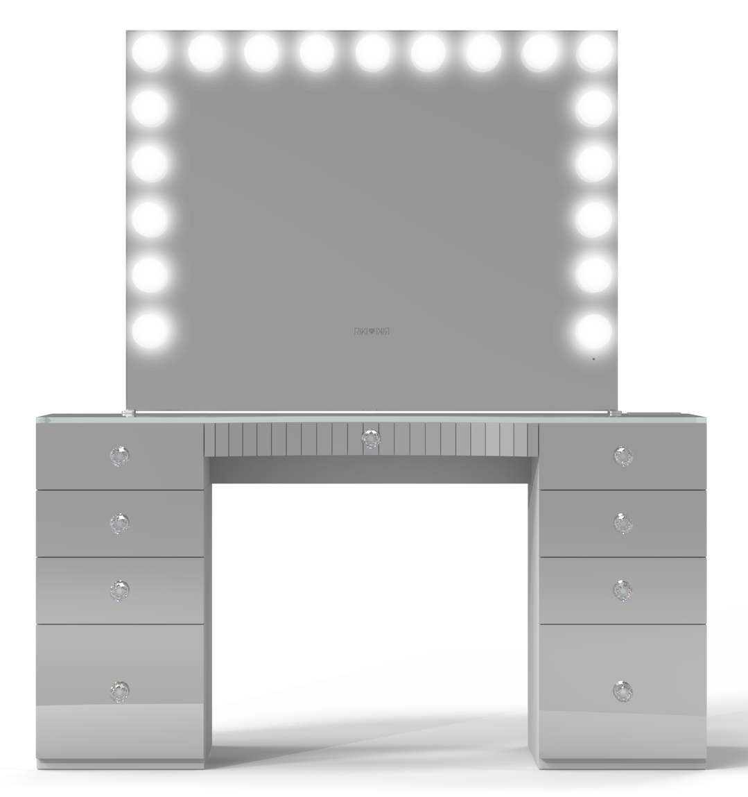 Enhance your beauty corner with the RIKI Hollywood Mirror Bundle, outclassing Impressions Vanity and SlayStation tables effortlessly.