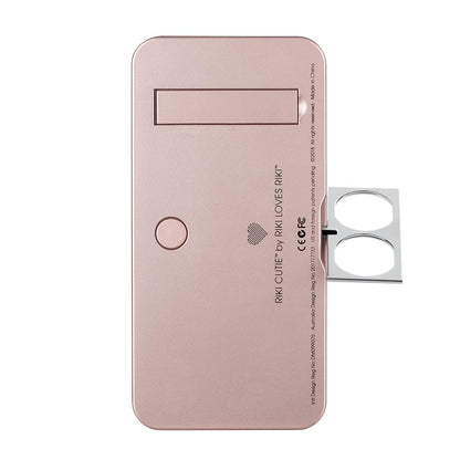 Riki Cutie Rose Gold Back1 Mirror - Compact LED Vanity Mirror for Makeup Touch-Ups