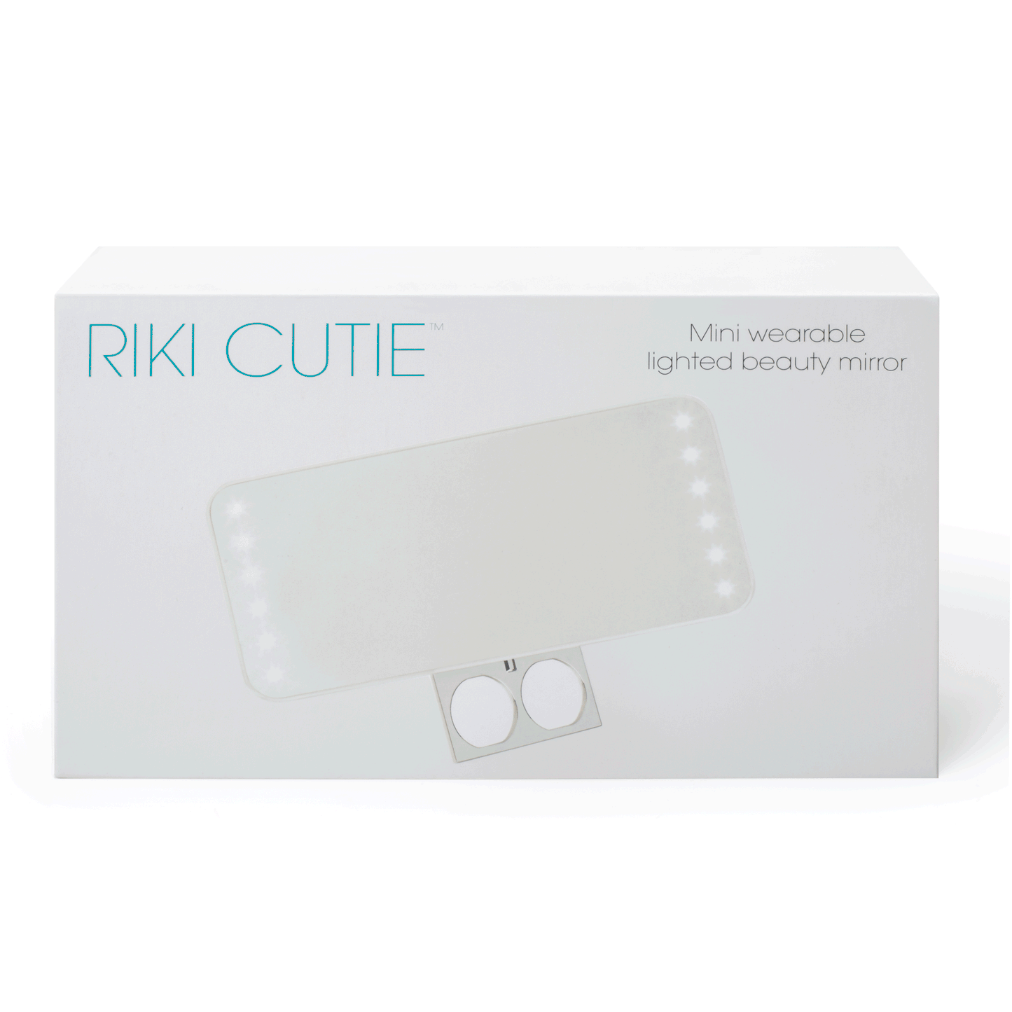 "Riki Cutie White Kit - Portable LED Mirror Kit for Makeup Lovers