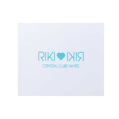 Stylish and functional RIKI Crystal Charging Cable in White with small logo