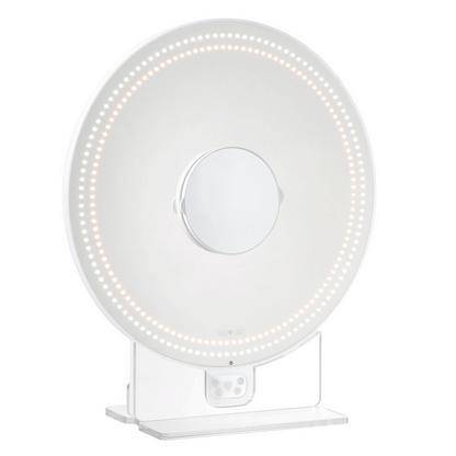 RIKI SASSY round LED mirror perfect for content creators on social media.