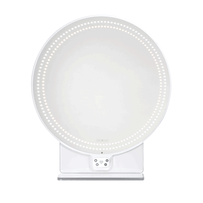 Lightweight RIKI SASSY round LED Vanity Mirror bundle with HD adjustable lighting.