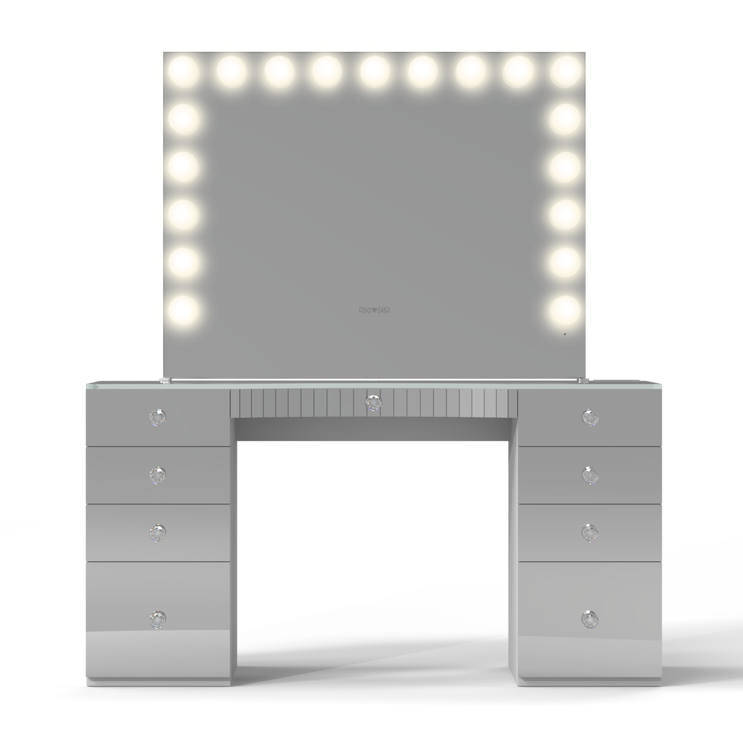 RIKI Hollywood Mirror & Power Vanity Bundle