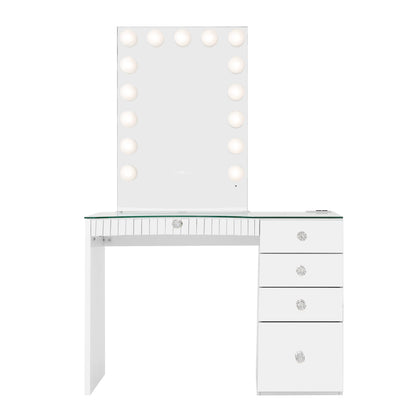 Experience elegance with the RIKI Hollywood Mirror, elevating your vanity beyond Impressions Vanity and SlayStation tables