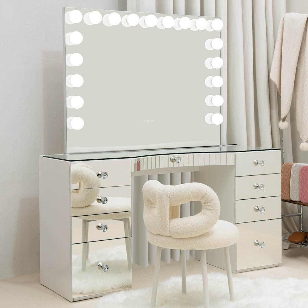 RIKI Hollywood Mirror & Power Vanity Bundle