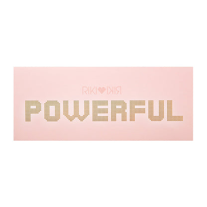 Logo of the Sparkle RIKI Powerful LED-lighted mirror and power bank in hot pink, representing sophistication and glamour for a mirror and power bank portable charger.